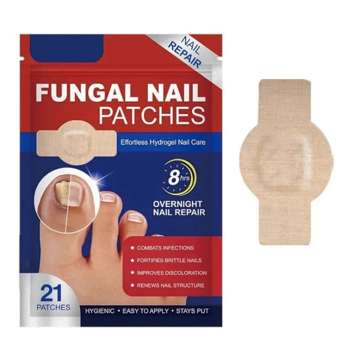 Parches impermeables para reparar hongos en las uñas