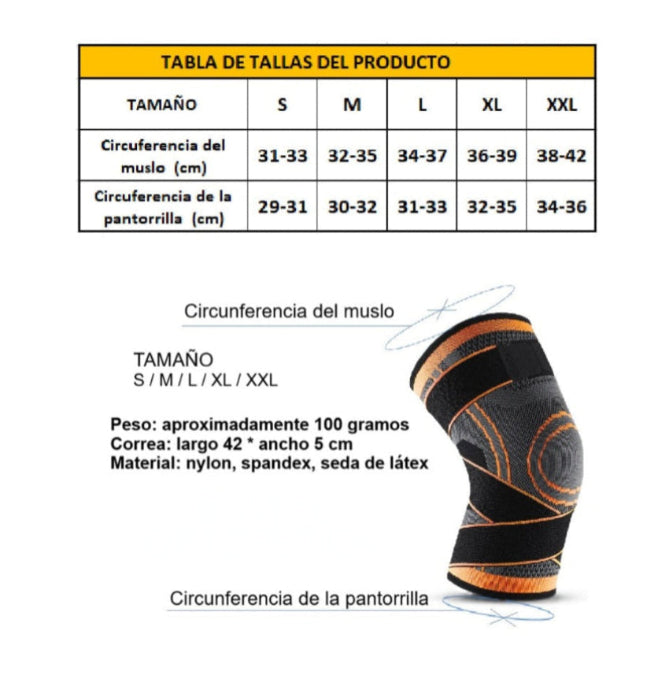 Rodillera de compresión para dolores articulares PremiumCompress 5D